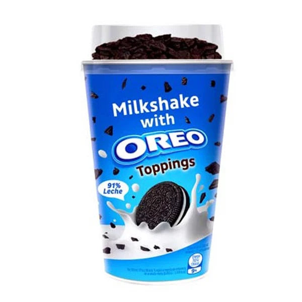 Milkshake met Oreo toppings