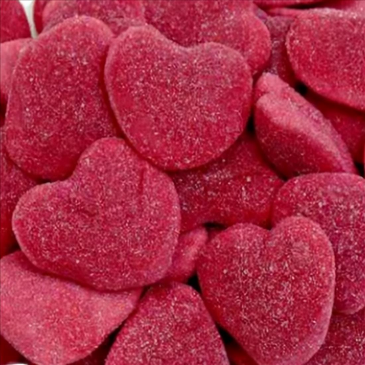 Filled Strawberry Shiny Hearts