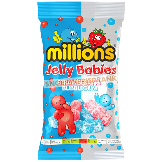 Millions Jelly Babies Strawberry & Bubblegum