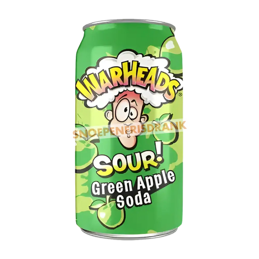 Warheads Sour Green Apple Soda 355Ml